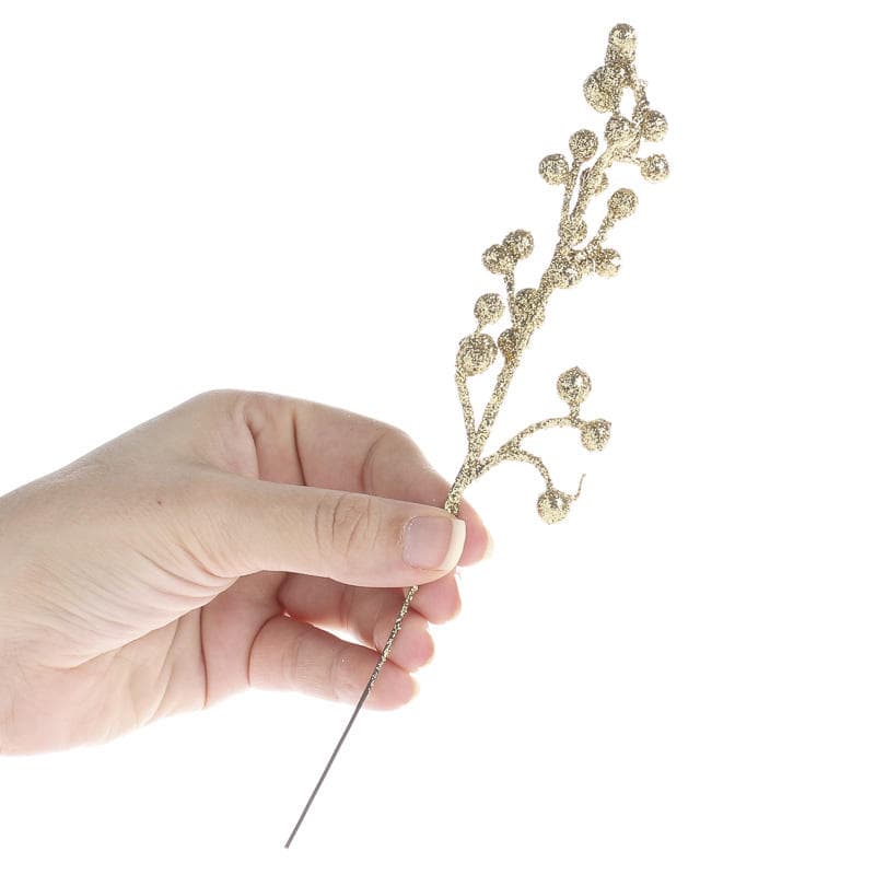 Gold Glitter Berry Picks - Anniversary - 25th and 50th - Party ...