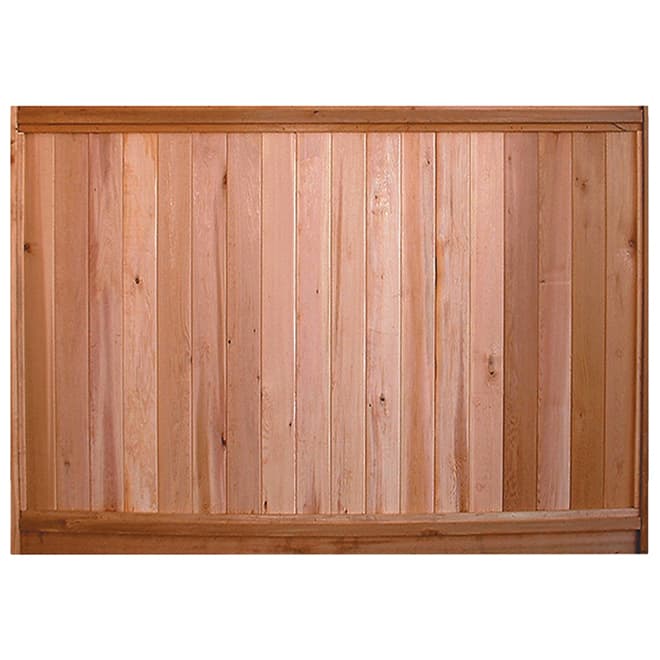 Solid Cedar Fence panel | RONA