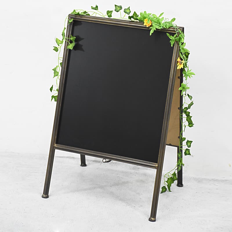 Vintage Double Sided A Frame Metal Chalkboard Easel - Buy Chalkboard ...