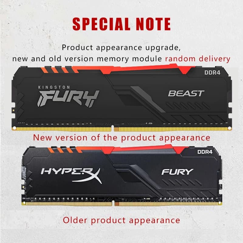 HyperX FURY RGB DDR4 Memory 2666MHz 3200MHz 3600MHz DDR4 DIMM XMP ...
