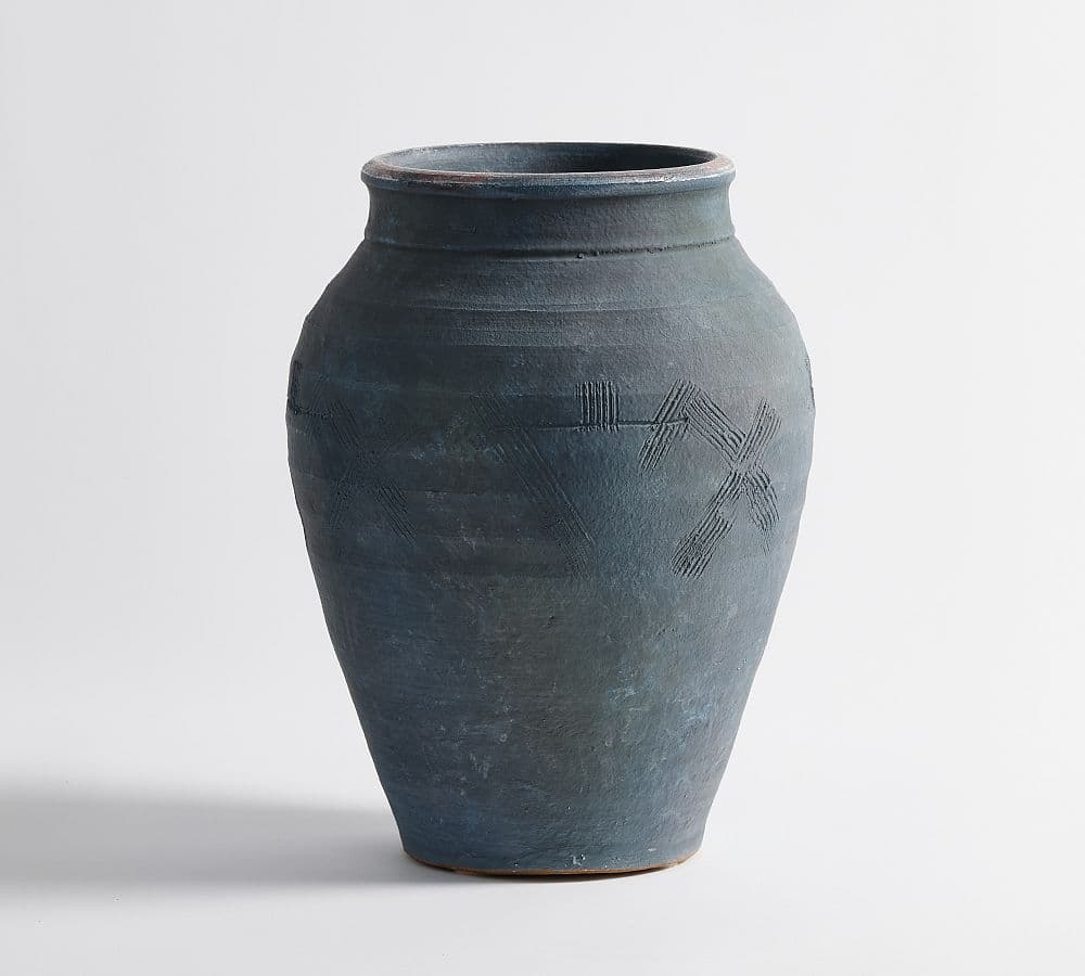 Indigo Artisan Handcrafted Vase | Pottery Barn