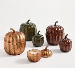 Figural Pumpkin Candle | Pottery Barn