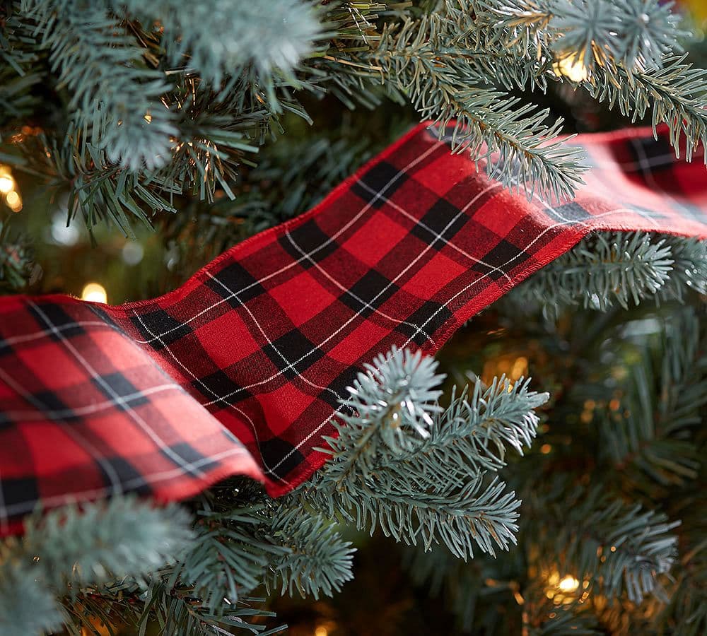 Plaid Ribbon Garland | Christmas Tree Decorations | Pottery Barn