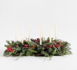 Faux Mixed Berry Candle Holder Centerpiece | Pottery Barn