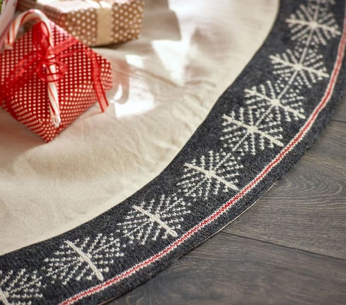 Natural Fair Isle Christmas Tree Skirt | Pottery Barn Kids