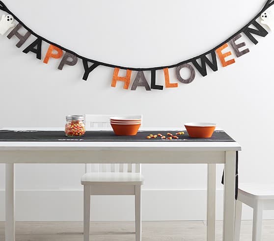 Happy Halloween Felt Garland | Halloween Decoration | Pottery Barn Kids