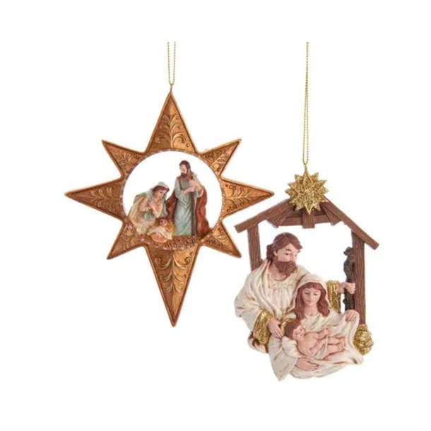 Kurt Adler 11 Piece Figures and Stable Nativity Set & Reviews | Wayfair
