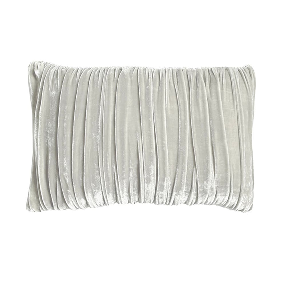 Linen Salvage Luxe Pouf Silk Velvet Gathered Boudoir Throw Pillow ...