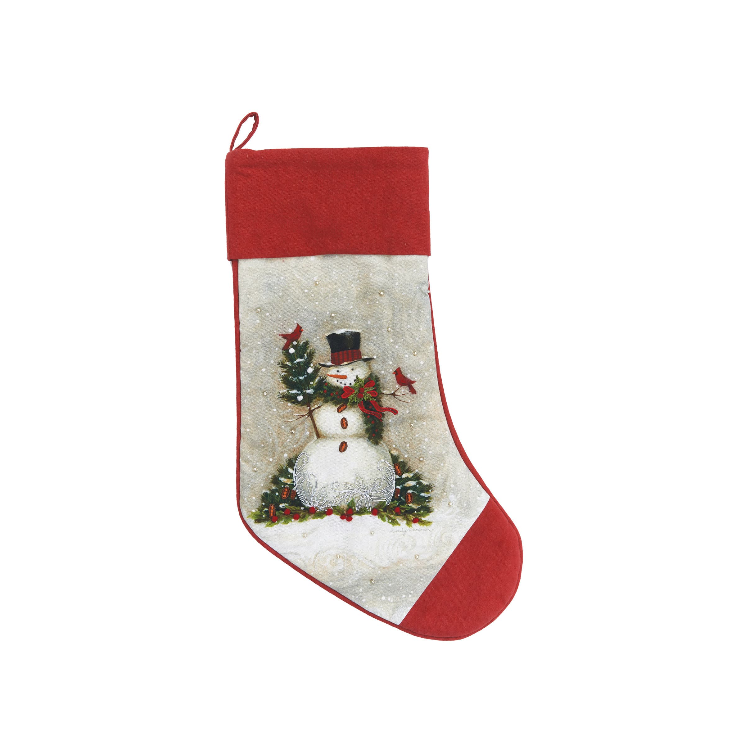 The Holiday Aisle® Woodland Snowman Stocking | Wayfair