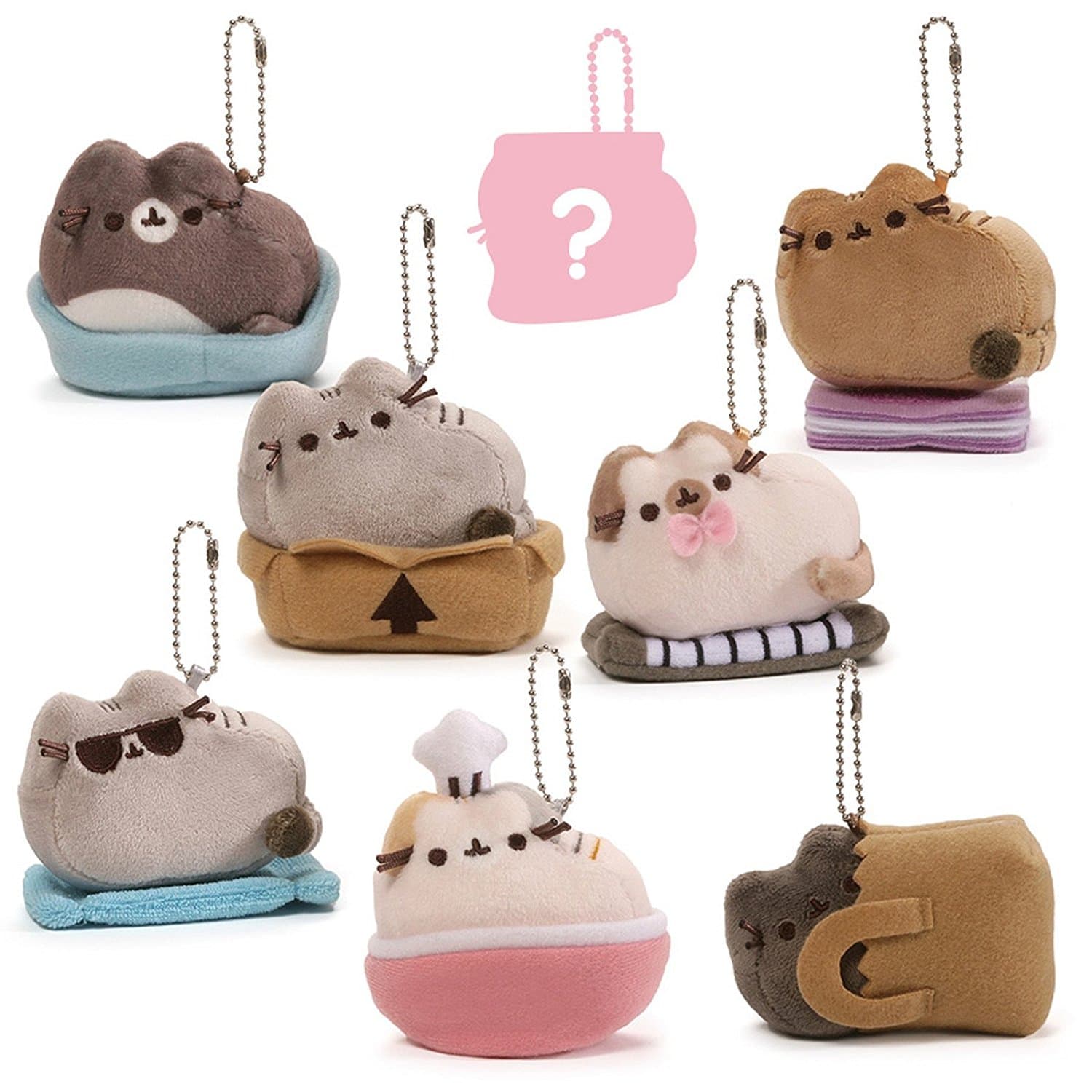 Gund Plush Cat Toy Keychain Surprise Pusheen Blind Box Series #3 4059266