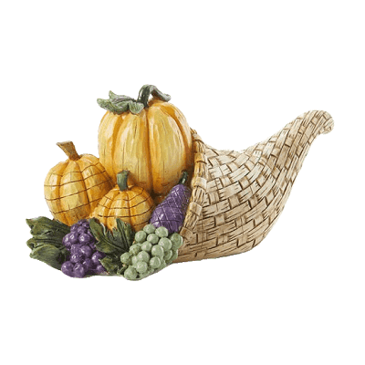 Fall Harvest Cornucopia Figurine - Beautiful! - Barnyard World