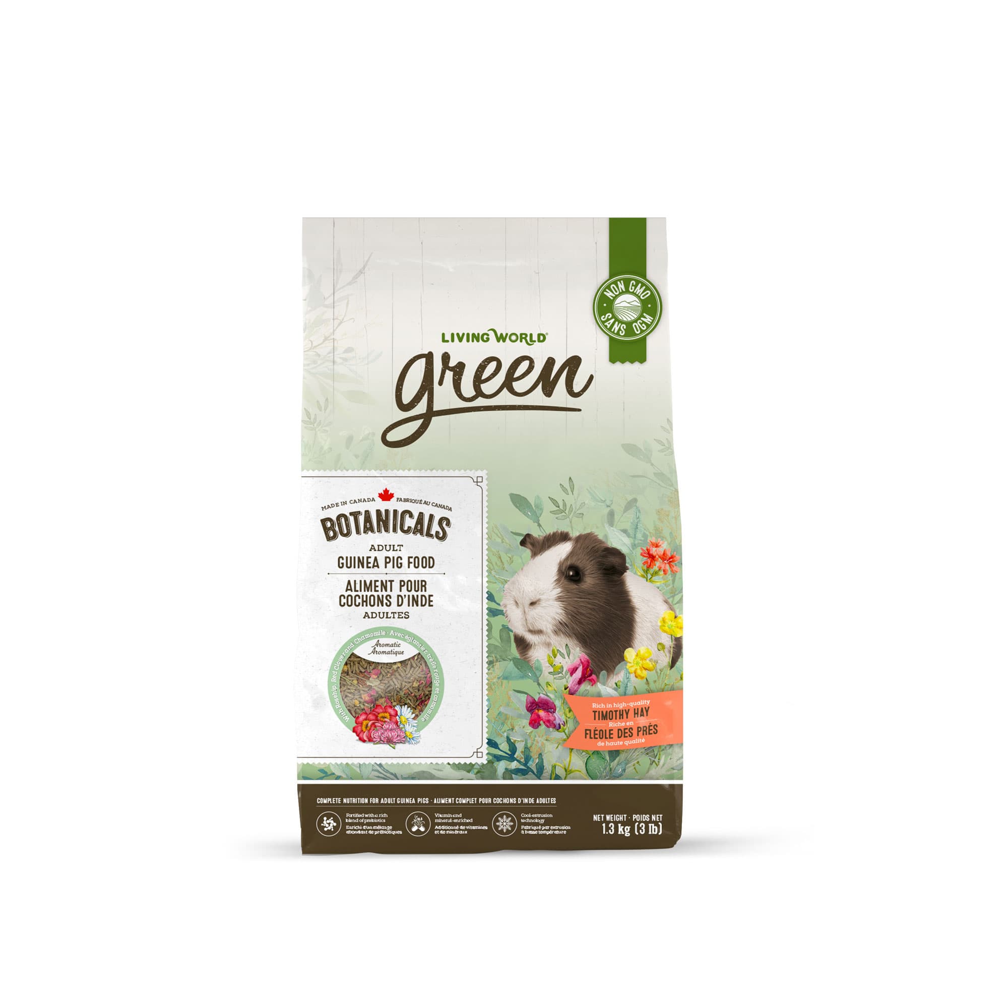 Living World Green Botanicals Adult Guinea Pig Food – 1.36 lbs (3 lbs ...