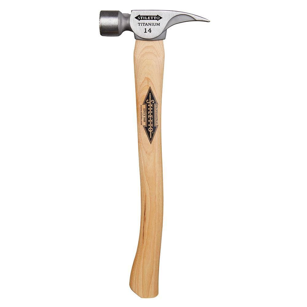 Stiletto TI14MC 14 oz. Titanium Milled Face Hammer with 18 in. Curved ...