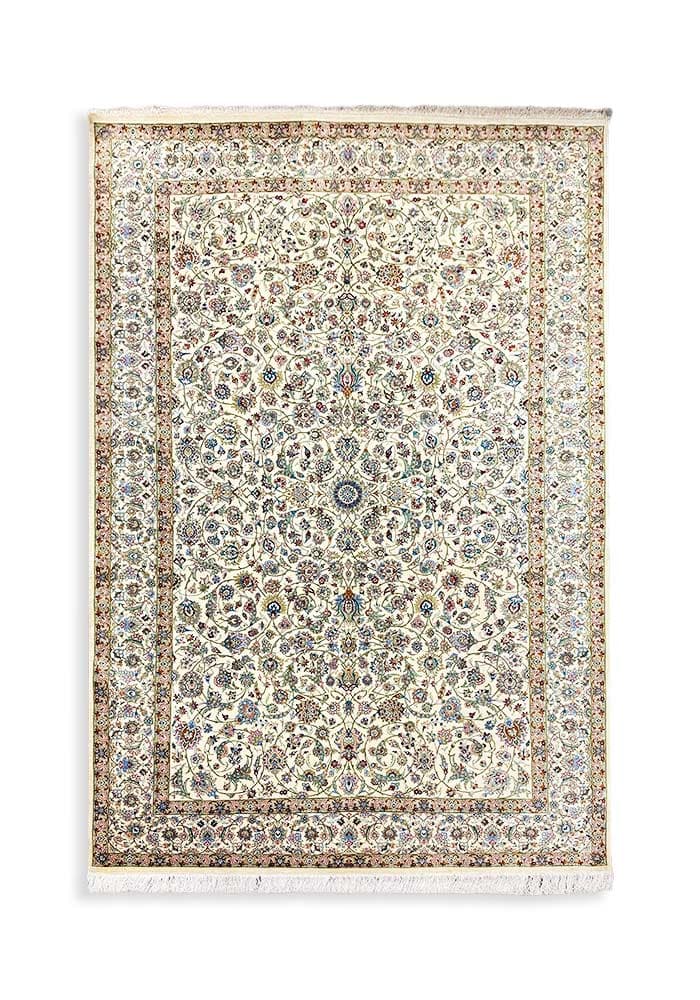Pure Silk Hand Knotted Persian Qum Rug | Bijan Rugs