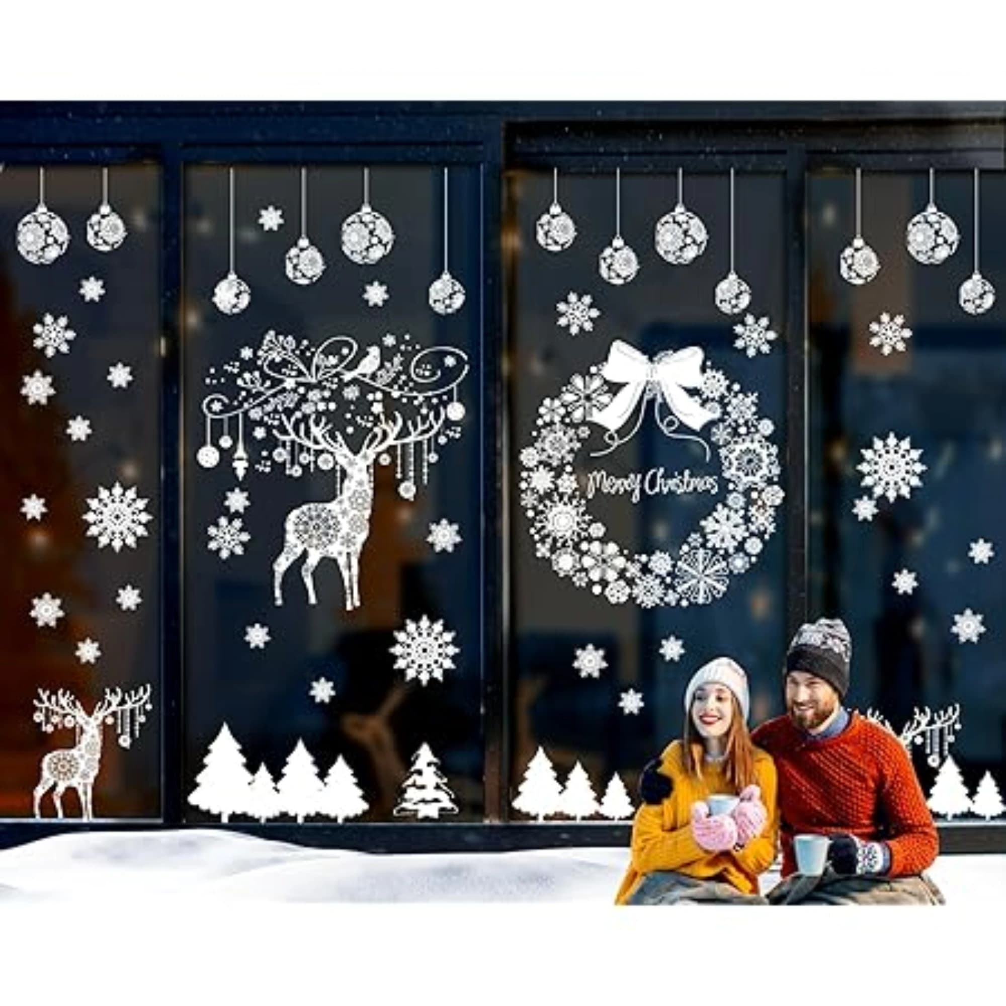 Christmas Window Clings-BoxPrintfy
