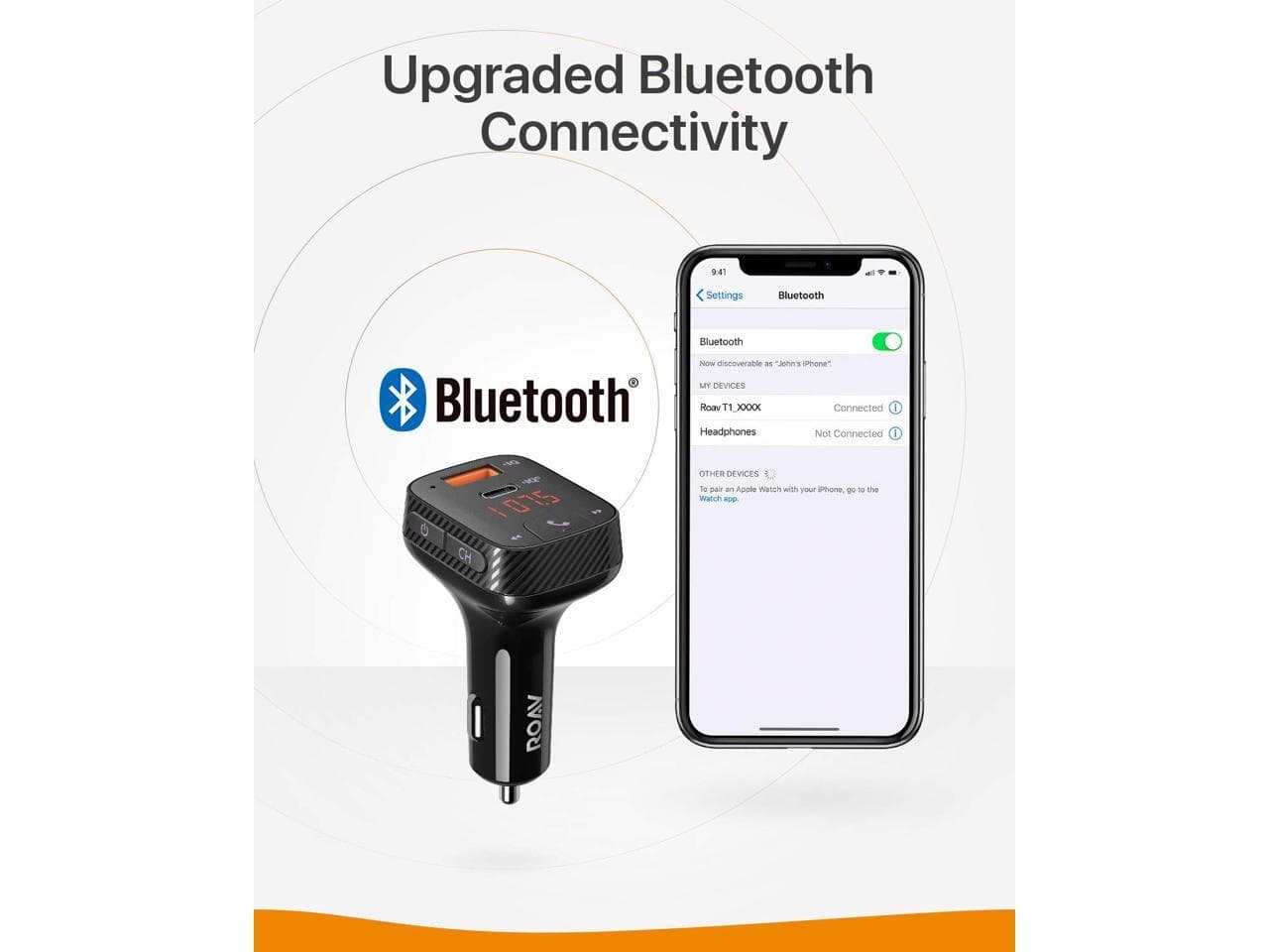 Anker Roav SmartCharge T2 Bluetooth FM Transmitter for Car, Audio ...