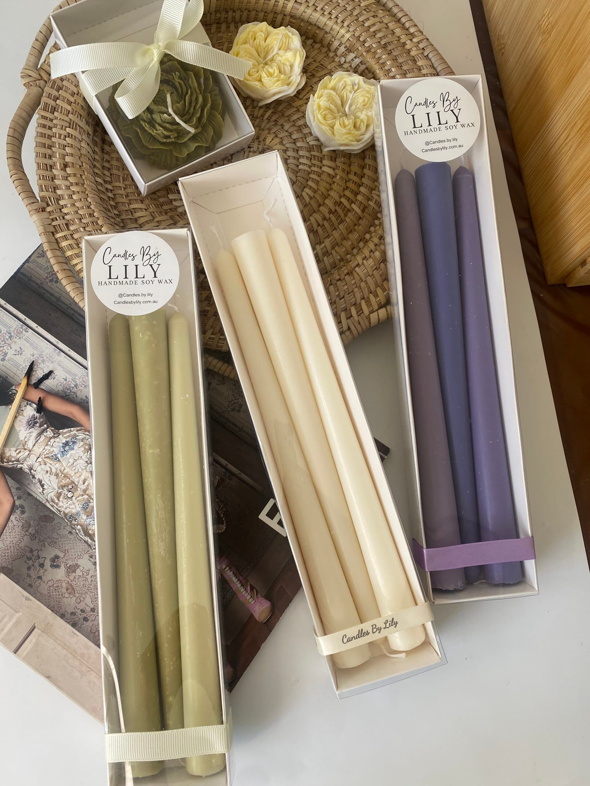 Classic Taper – Handmade Soy Candle – Candles by lily