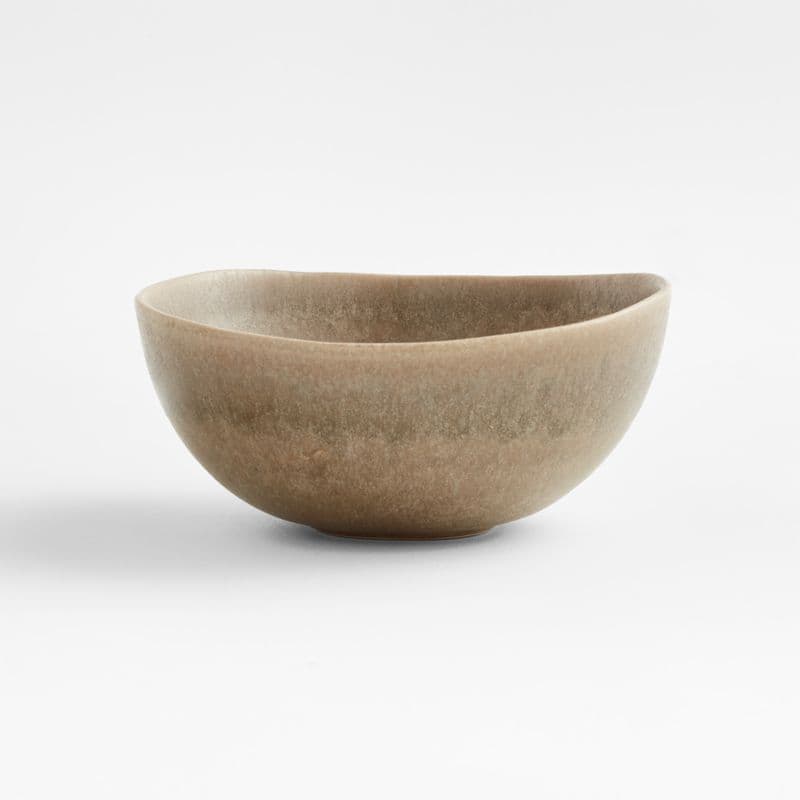 Grove Taupe Cereal Bowl | Crate & Barrel