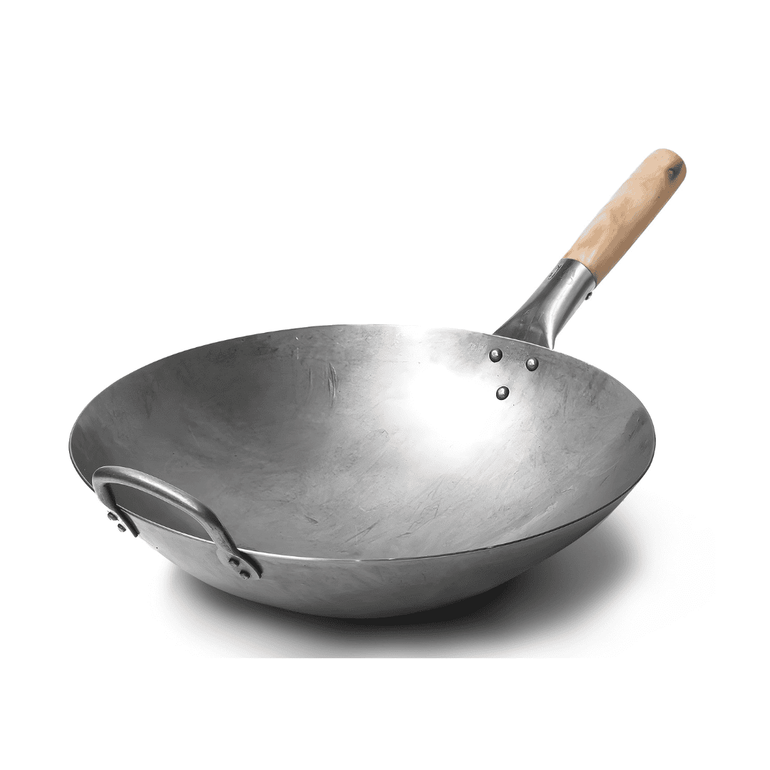 Craft Wok Traditional Hand Hammered Carbon Steel Pow Wok (14 Inch ...