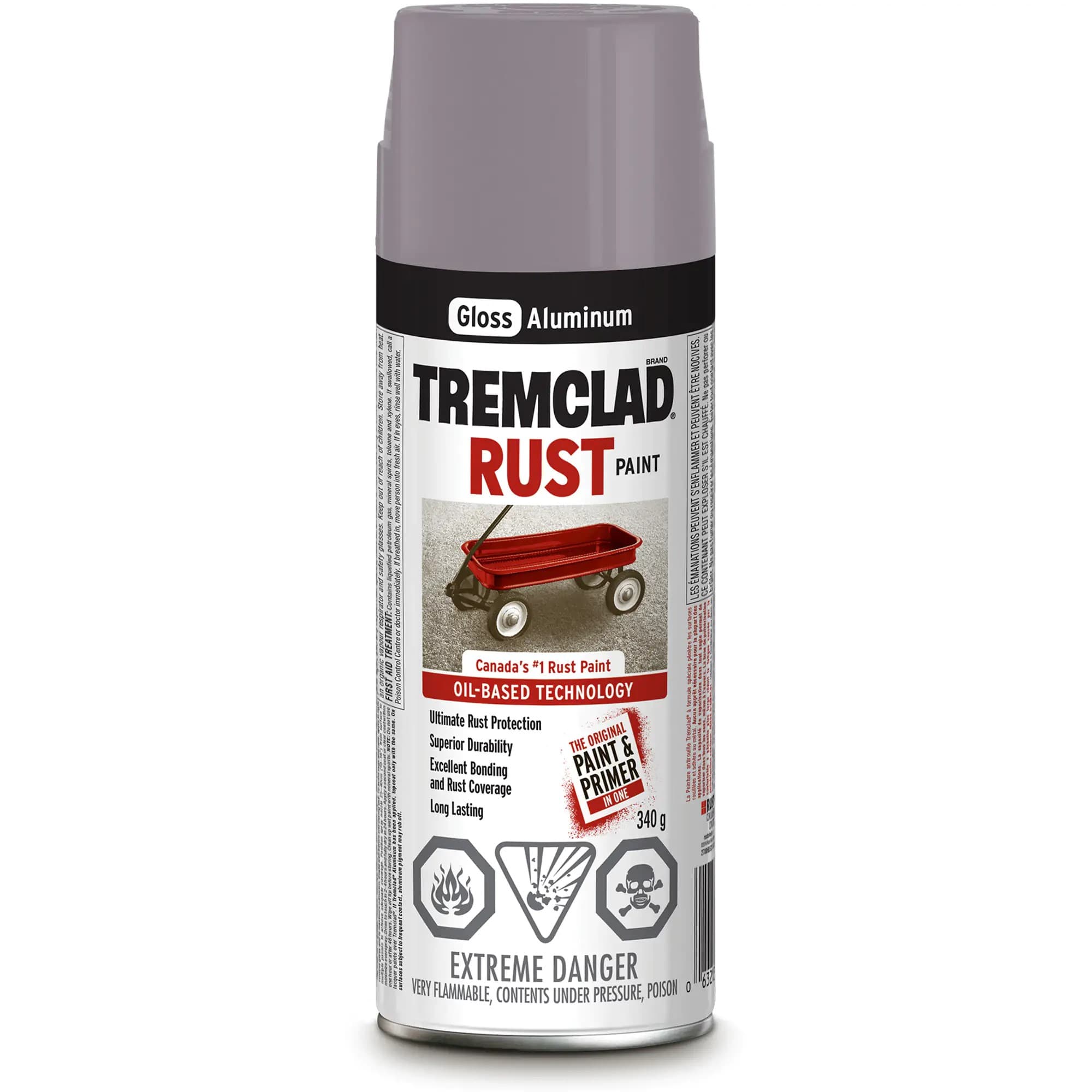 TREMCLAD® Rust Spray Paint Aluminum - Contractor Cave Tools