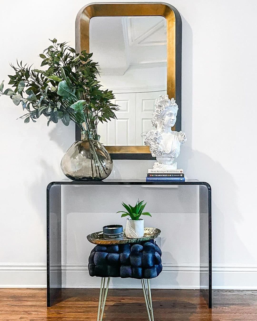 Peekaboo 38" Acrylic Console Table + Reviews | CB2