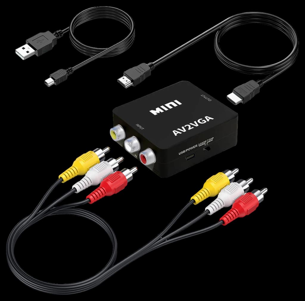 Amazon.com: RCA to HDMI Converter, AV to HDMI Adapter,1080P Mini Rca ...