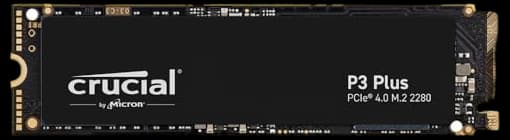 Crucial P3 Plus 1TB PCIe Gen4 3D NAND NVMe M.2 SSD, up to 5000MB/s - CT1000P3PSSD8
