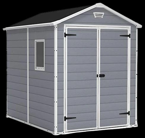 Amazon.com : Keter Manor 6x8 Ft All-Weather Heavy-Duty Resin Outdoor ...