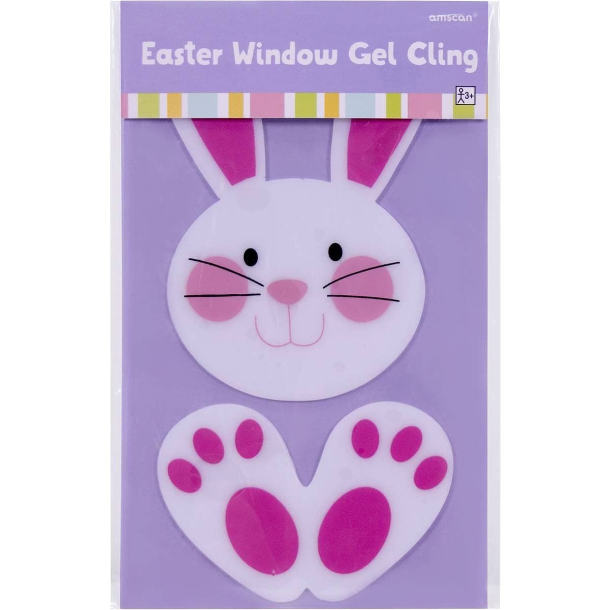 Amscan Easter Window Gel Cling Bunny Each | Woolworths