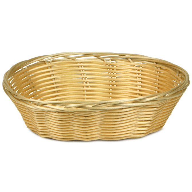 Oval Polywicker Basket 7"