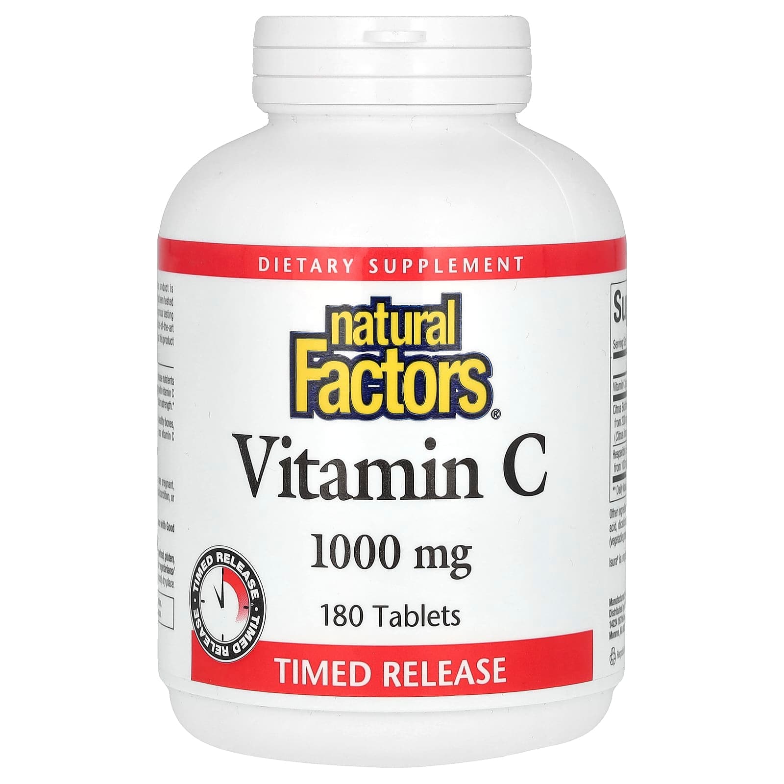 Mua Natural Factors, Vitamin C, Time Release, 1,000 mg, 180 Tablets ...