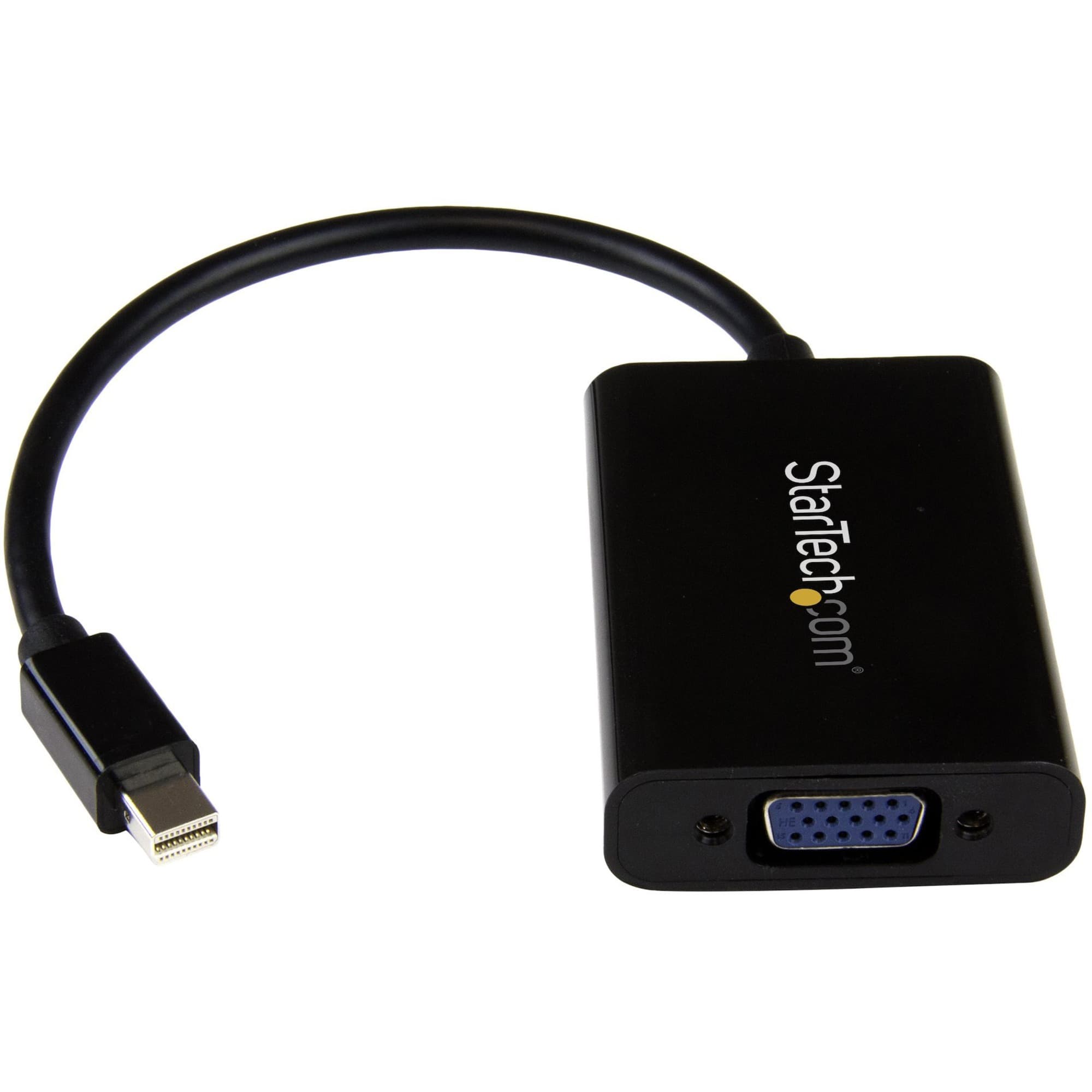 StarTech.com Mini DisplayPort to VGA Adapter with Audio - Mini DP to ...