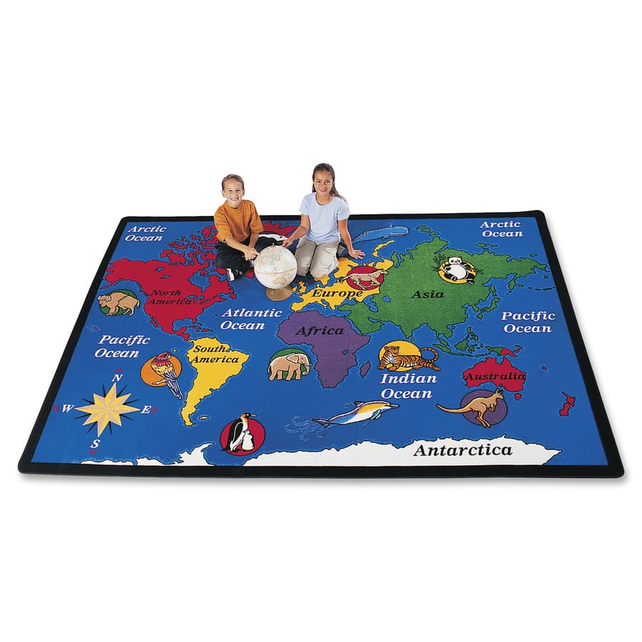 Carpets for Kids® Premium World Explorer Geography Area Rug - Rugs ...