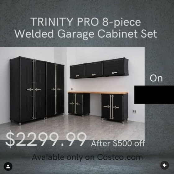 Trinity PRO 8-Piece Garage Cabinet Set - Costco Deals