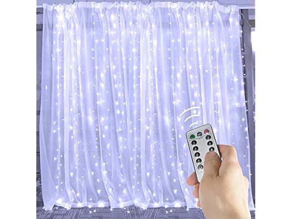 Brilliant Light Inc Brightown Window Curtain Lights, 600 Led