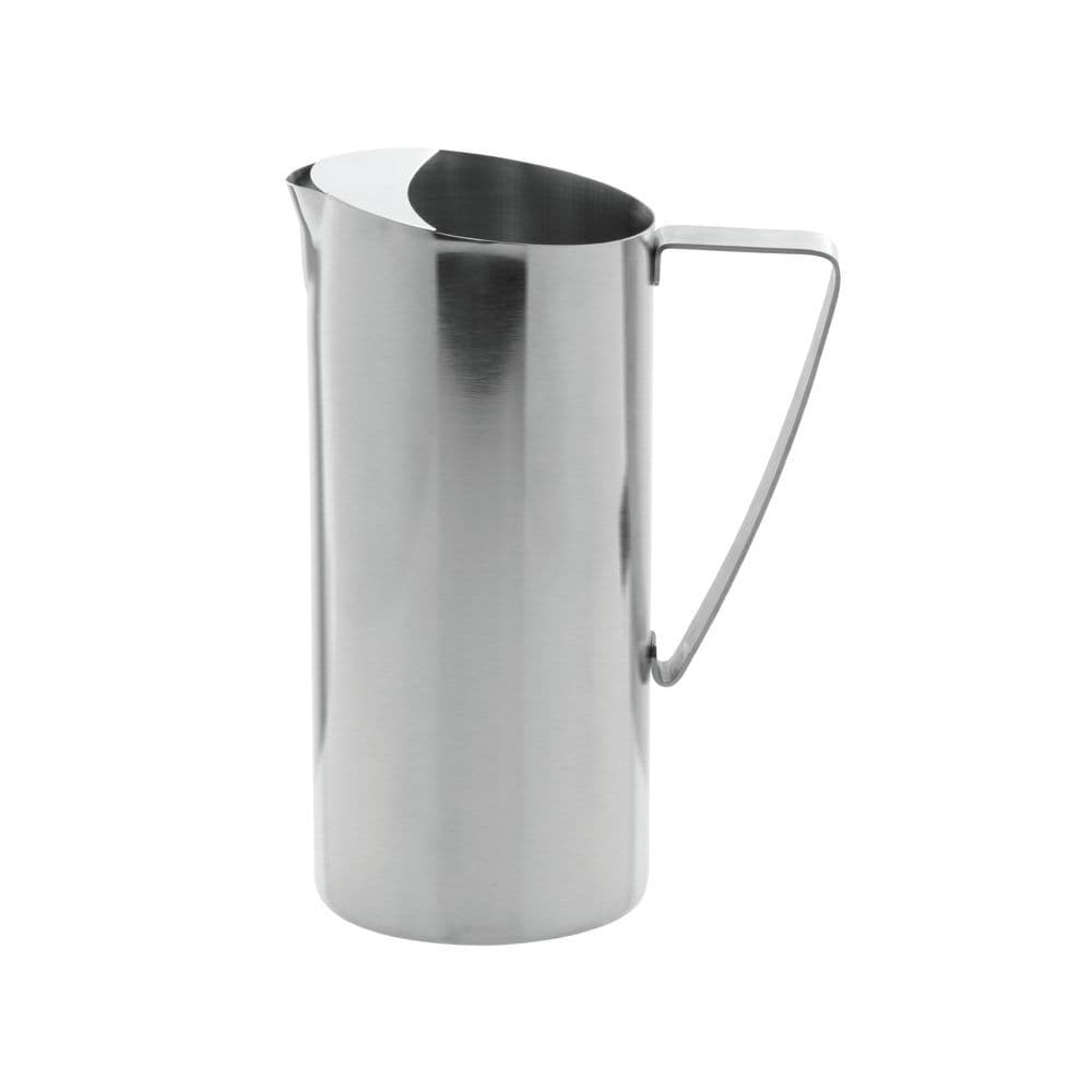 Service Ideas 64 oz Brushed Stainless Water Pitcher With Ice Guard