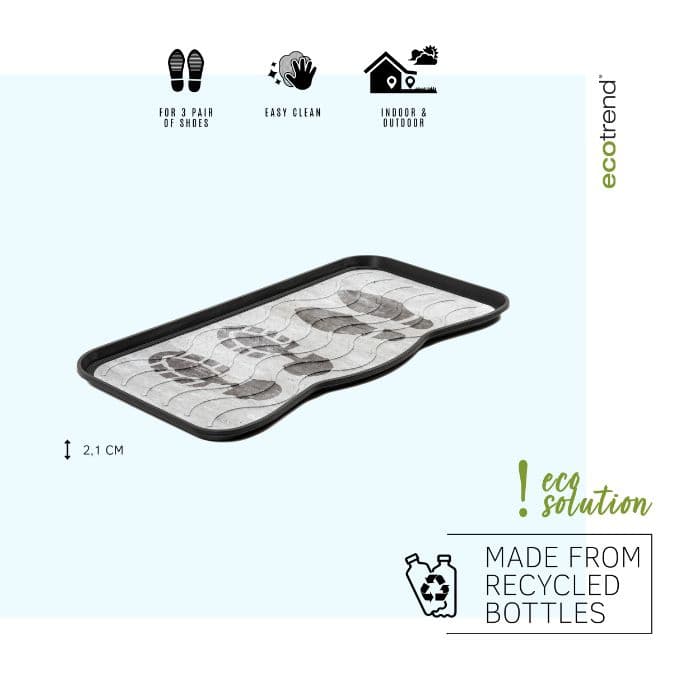 Eco-Trend Footprints Boot Tray 38x75cm | DS Supplies