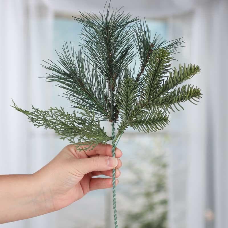 Artificial Pine and Cedar Christmas Greenery Pick - Artificial Greenery ...