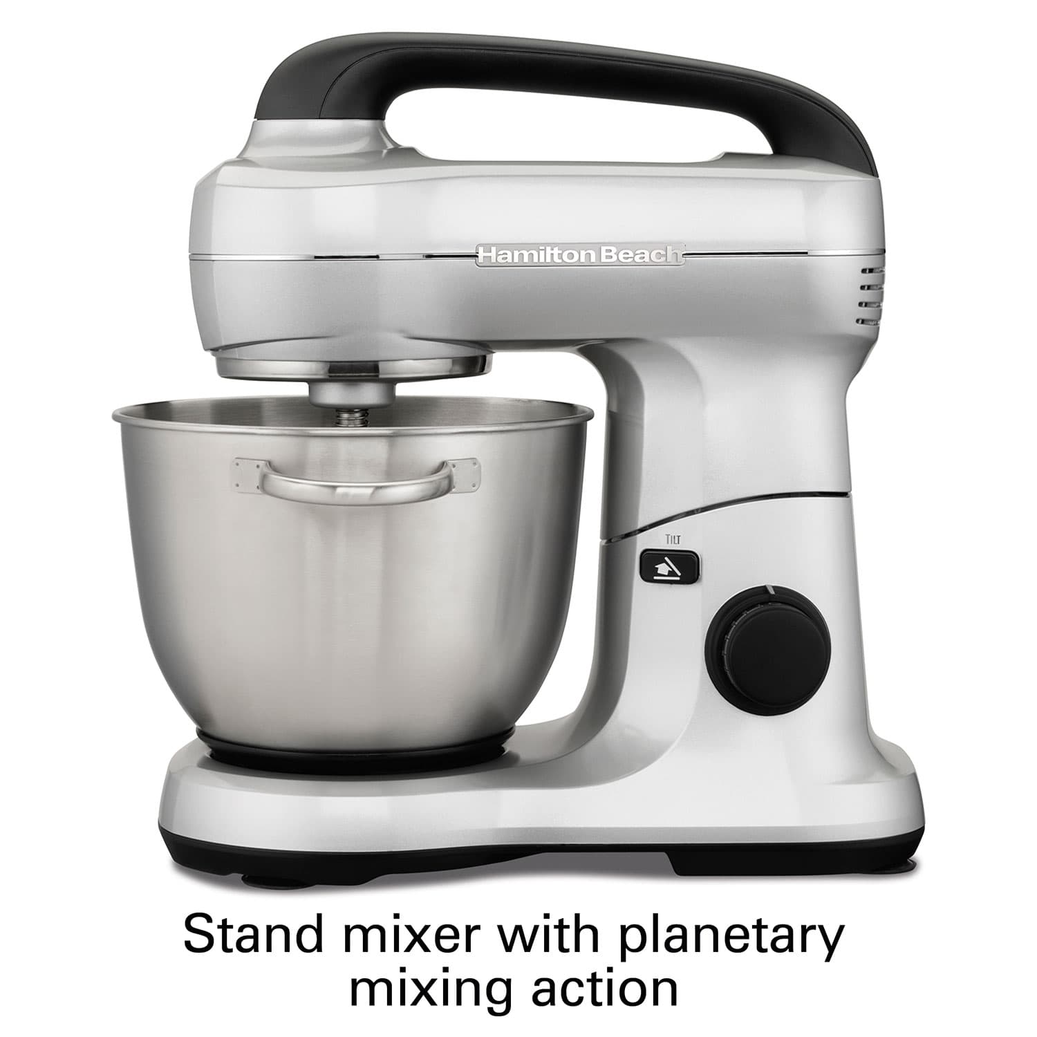 7 Speed Stand Mixer, 4 Quart, Silver - 63392 | HamiltonBeach.com