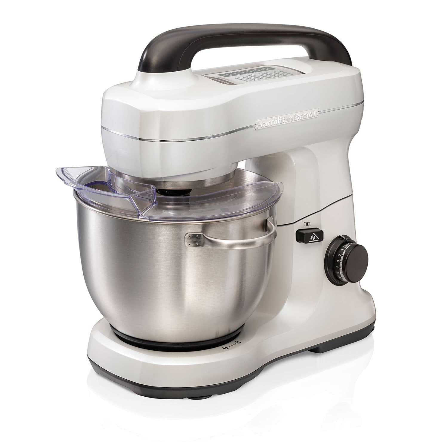 Hamilton Beach 7 Speed Stand Mixer, 4 Quart, Pearly White - 63398 ...