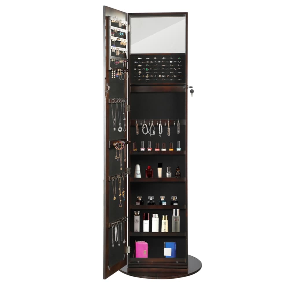 Lola Walnut Standing Cheval Jewelry Mirror – Hives and Honey
