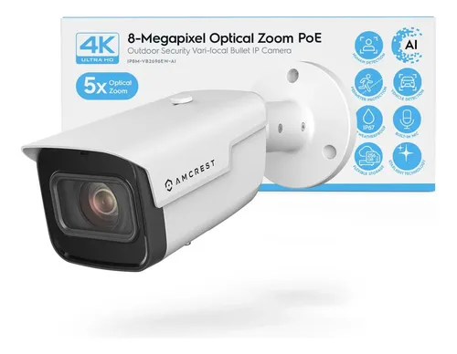 Camara De Seguridad Bala Amcrest Ip Zoom Optico 4k Wi-fi | Meses sin ...