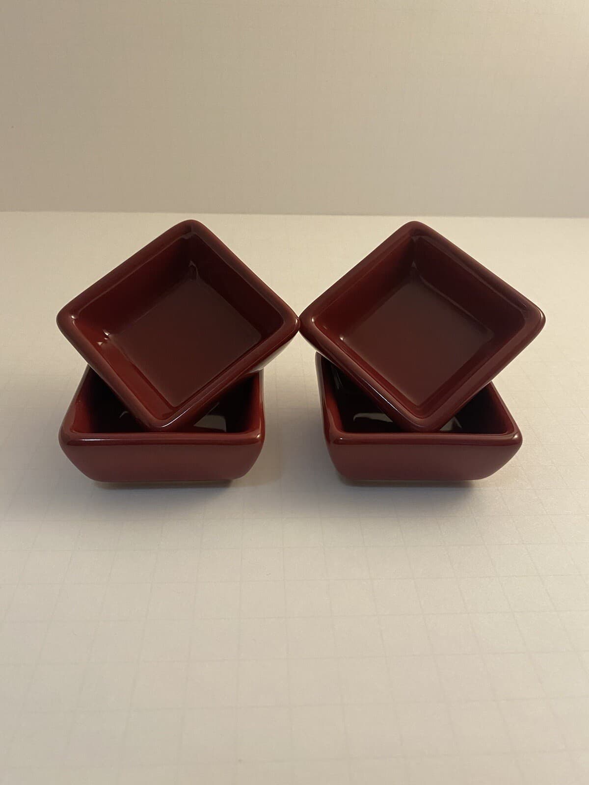 THE PAMPERED CHEF Simple Additions Petite Square Condiments Bowls Set ...