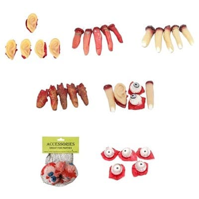 Bloody Body Parts Fake Human Organs Scary Severed Horror Halloween ...