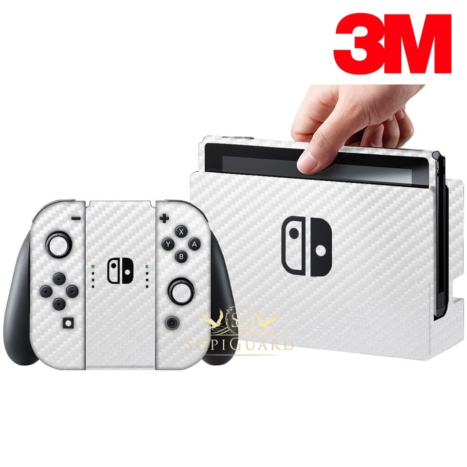 SopiGuard 3M Avery Carbon Fiber Brushed Skin Full Wrap for Nintendo ...