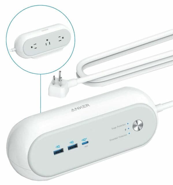 Anker PowerExtend A9132 USB-C 3 Capsule Power Strip Surge Protector for ...