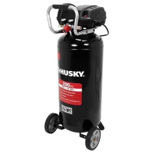 Husky C202H 20 Gallon 200 PSI Oil Free Portable Vertical Electric Air ...