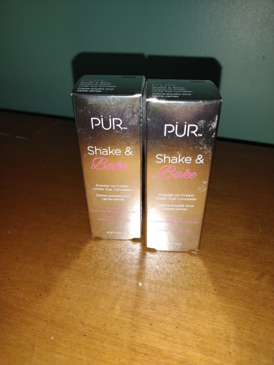 Lot of 2 PUR Shake & Bake Powder to Cream Concealer Dark 0.17 OZ ...