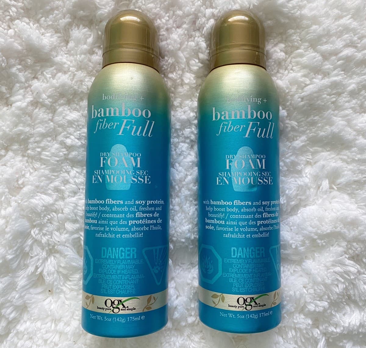 OGX Bodifying BAMBOO Fiber Full Dry Hair Shampoo Foam 5oz New Lot ...