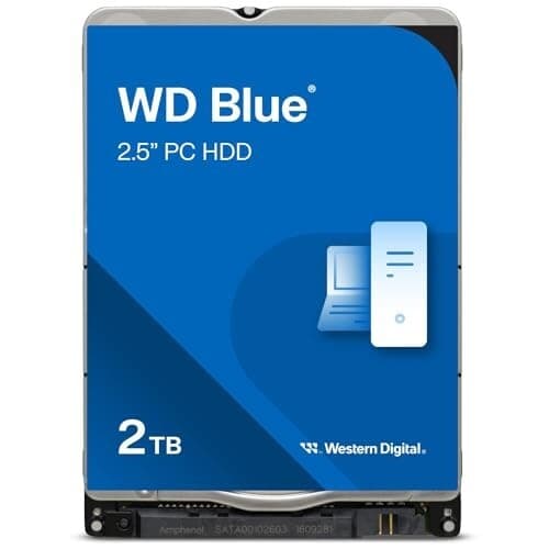 Western Digital Blue (5400 RPM, 2.5", SATA III, 128MB Cache) 2TB ...